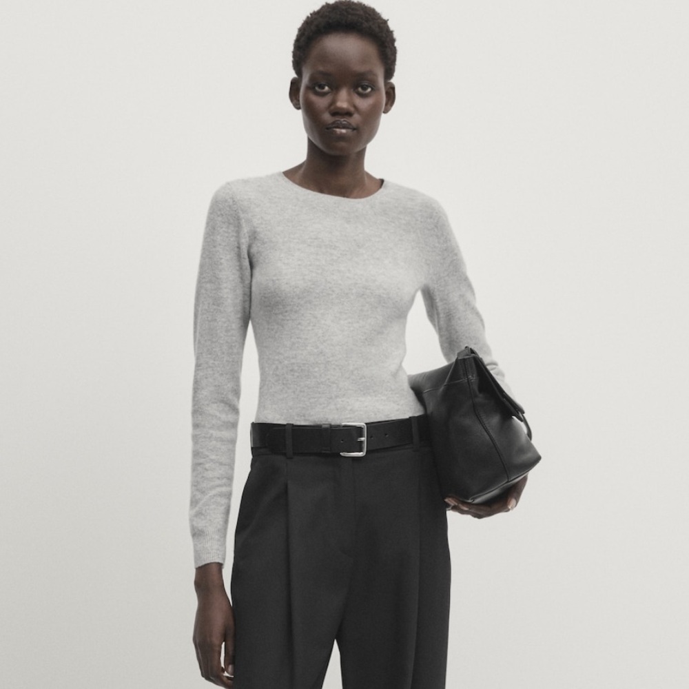 Wool and cashmere bodysuit